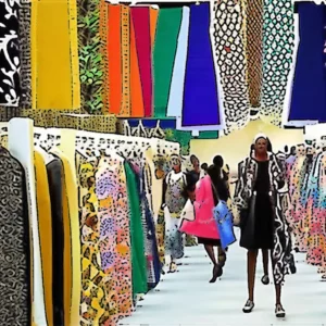 Artistic representation for Annual fashion , textile trade fair kicks off in South Africa Cape Town.