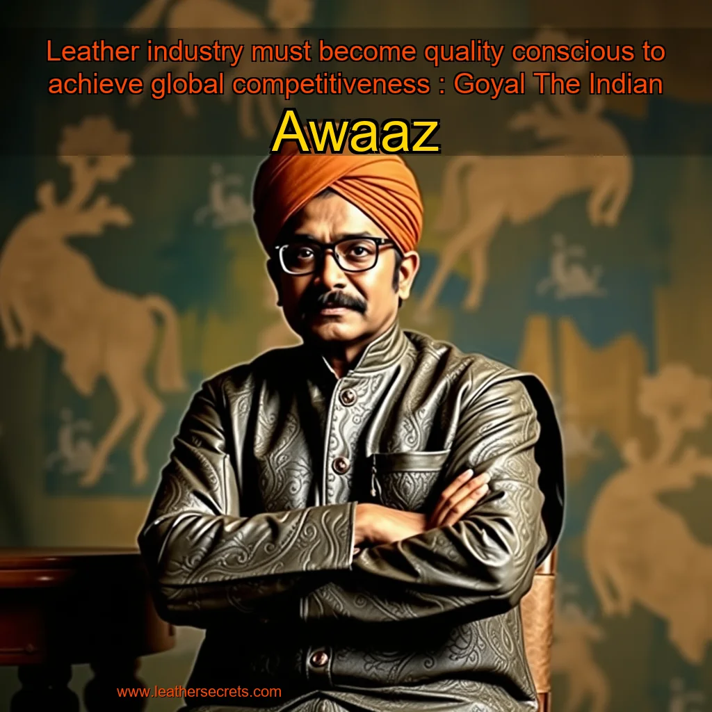 You are currently viewing Leather industry must become quality conscious to achieve global competitiveness : Goyal  The Indian Awaaz