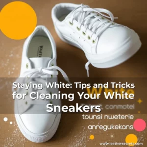 Artistic representation for Staying White: Tips and Tricks for Cleaning Your White Sneakers