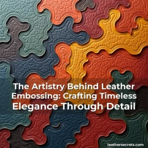 Read more about the article The Artistry Behind Leather Embossing: Crafting Timeless Elegance Through Detail