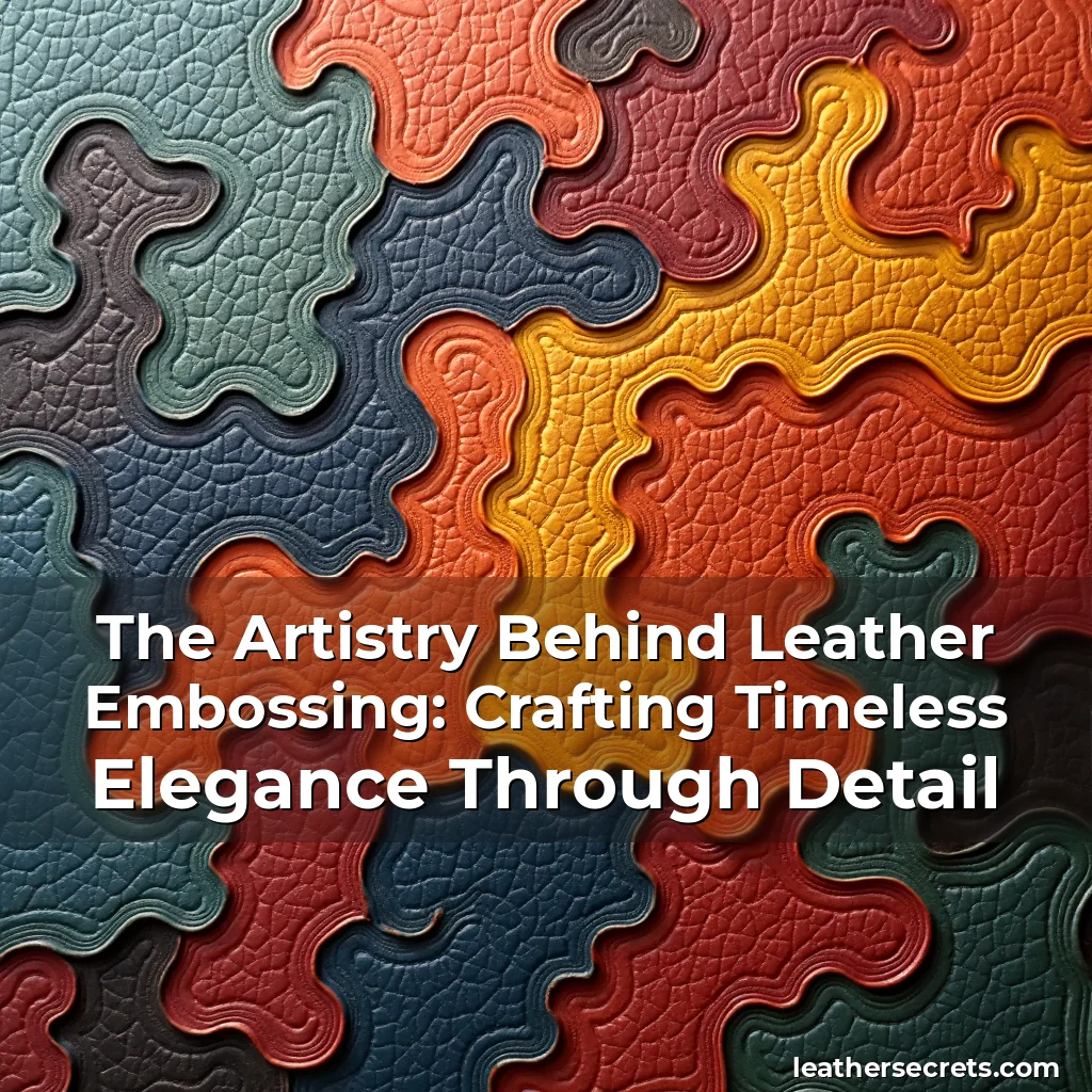 Read more about the article The Artistry Behind Leather Embossing: Crafting Timeless Elegance Through Detail