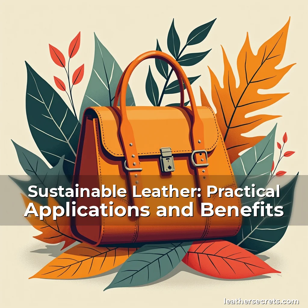 Read more about the article Sustainable Leather: Practical Applications and Benefits