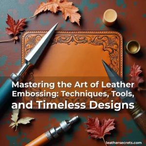 Artistic representation for Mastering the Art of Leather Embossing: Techniques, Tools, and Timeless Designs
