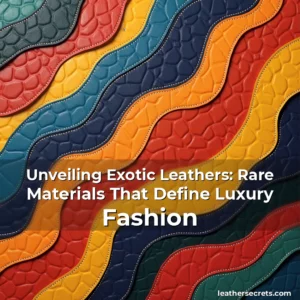 Read more about the article Unveiling Exotic Leathers: Rare Materials That Define Luxury Fashion