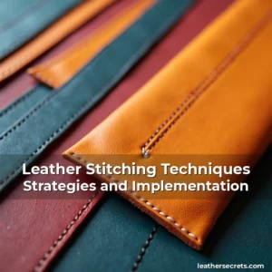 Artistic representation for Leather Stitching Techniques Strategies and Implementation