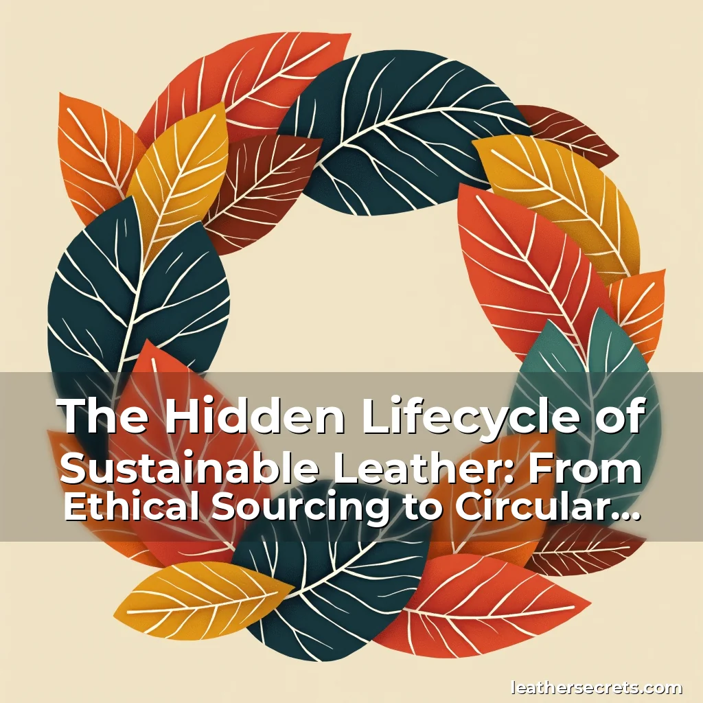 Read more about the article The Hidden Lifecycle of Sustainable Leather: From Ethical Sourcing to Circular Design